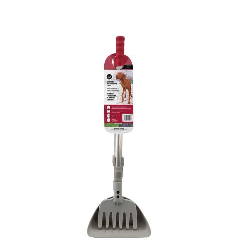 Dogit Adjustable Waste Scooper & Rake - Extends to 34.5"